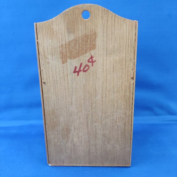 Vintage 1950s Wood Trading Stamps & Book Saver Box w/Flip Top - Picture 4 of 11